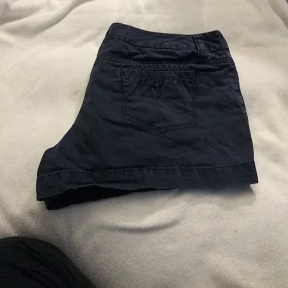 Navy blue cotton shorts - Picture 3 of 4